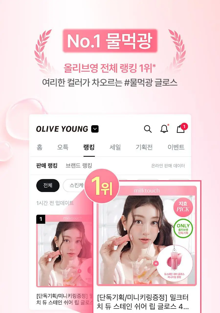 [단독기획/미니키링증정] 밀크터치 듀 스테인 쉬어 립 글로스 4ml 15종 택1 상세페이지 3